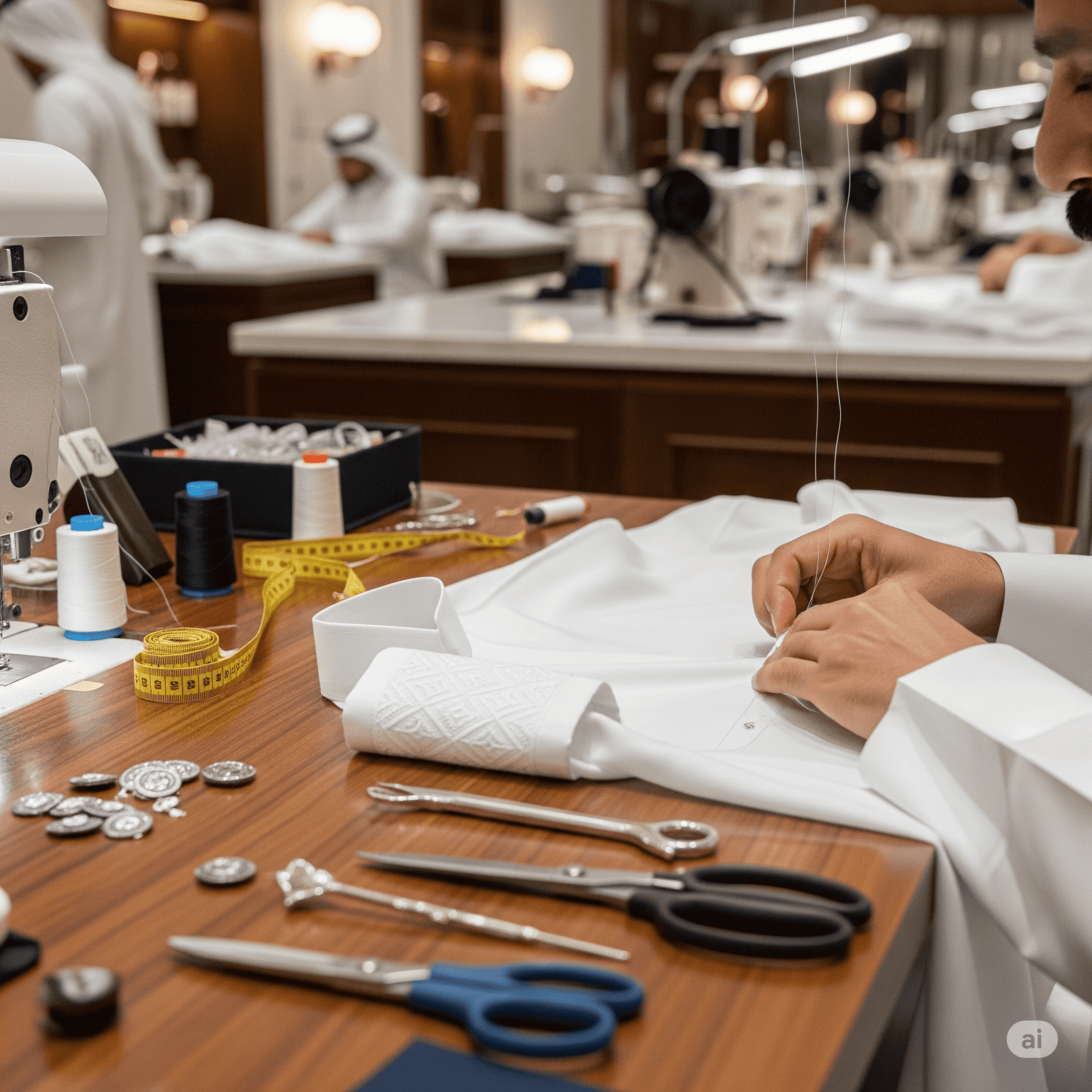 تفصيل الثوب السعودي